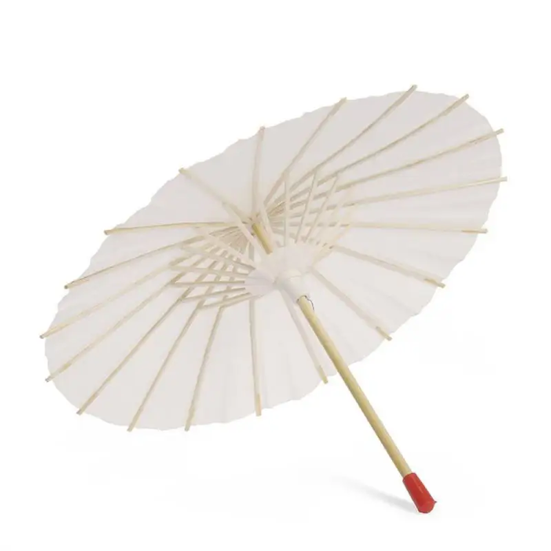Китайский стиль пустая масляная бумага зонтик для детей DIY проект домашний Декор Аксессуары художественная роспись Декоративная длинная ручка Diy - Цвет: A1-22CM