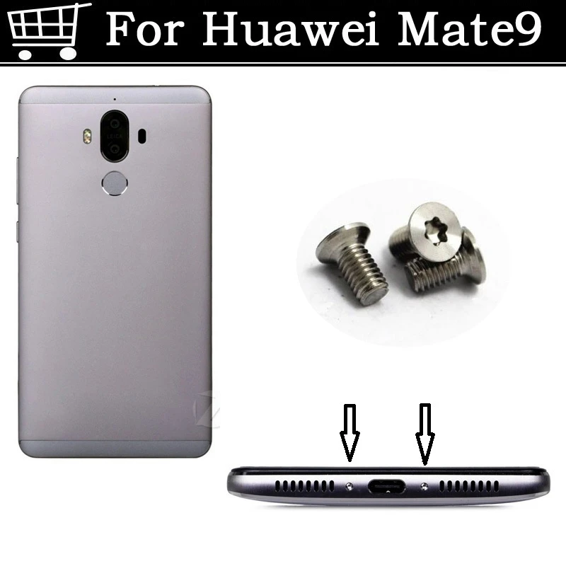 Verovering Voorlopige Nieuw maanjaar 2PCS silver / Gold / Black For Huawei Mate 9 Buttom Dock Screws Housing  Screw nail tack For Huawei Mate9 Mate 9 Mobile Phones|silver silver|silver  goldsilver black - AliExpress