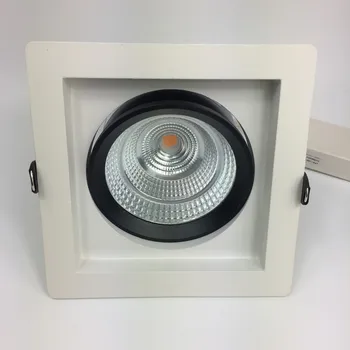 

15w LED Recessed Square Downlight adjustable with high quality Cold Forging processing AL1070 thermal conductivity:226W/m.