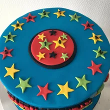 

3D Silicon Christmas Star Letters Cake Mold Chocolate Xmas Decor DIY Kitchen Sugar Craft Baking Tool Random