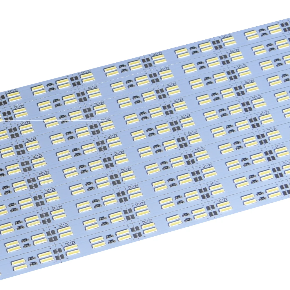 

TXG 500pcs super bright 120leds/m SMD8520 DC12V 24W aluminium double row led rigid bar light rigid strip 100cm*1.2cm*1mm