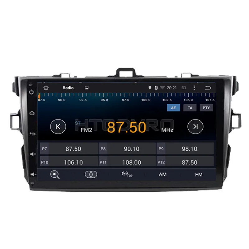 Best YMODVHT 9inch Octa Core 4GB+32GB Android 9.0 Car DVD Player for Toyota Corolla 2007-2010 2011 2012 Radio Stereo GPS Navigation 5