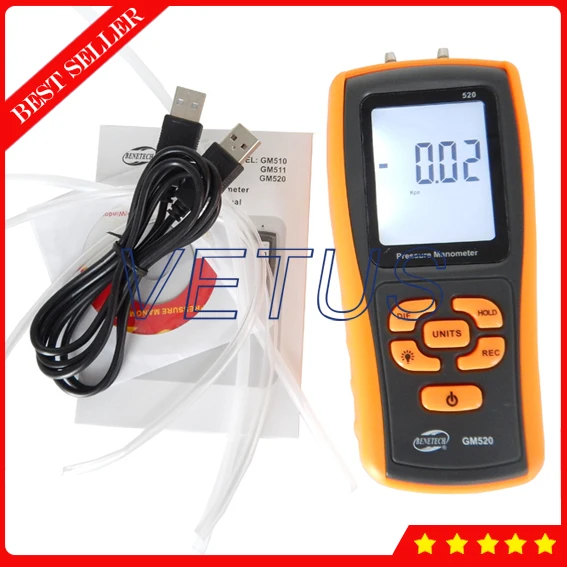 

GM520 Digital Pressure Gauge Price with Measuring range 0~350kPa