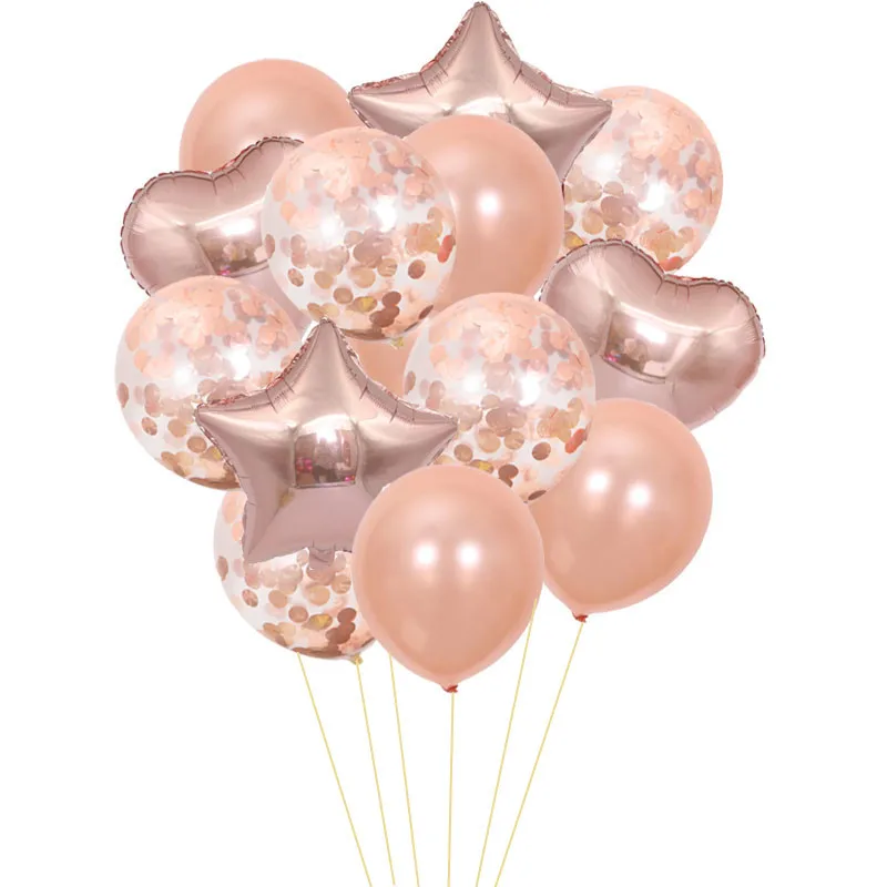 14 шт. 12 дюймов 18 дюймов мульти воздушные конфетти шары с днем рождения Гелиевый шар Свадебный фестиваль балон вечерние украшения принадлежности