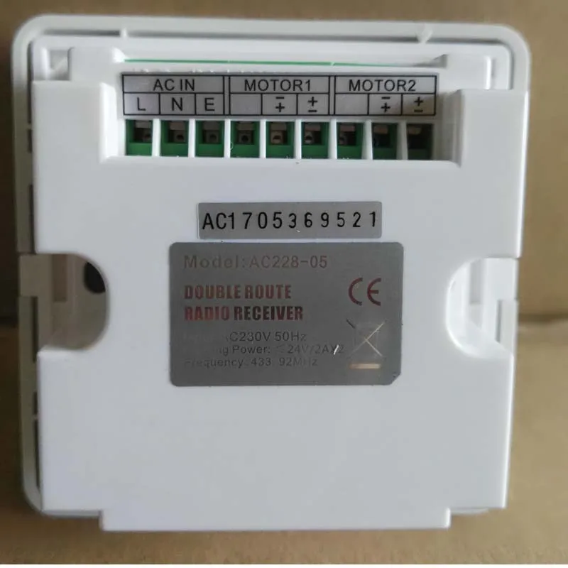 back of double channels wall switch  03