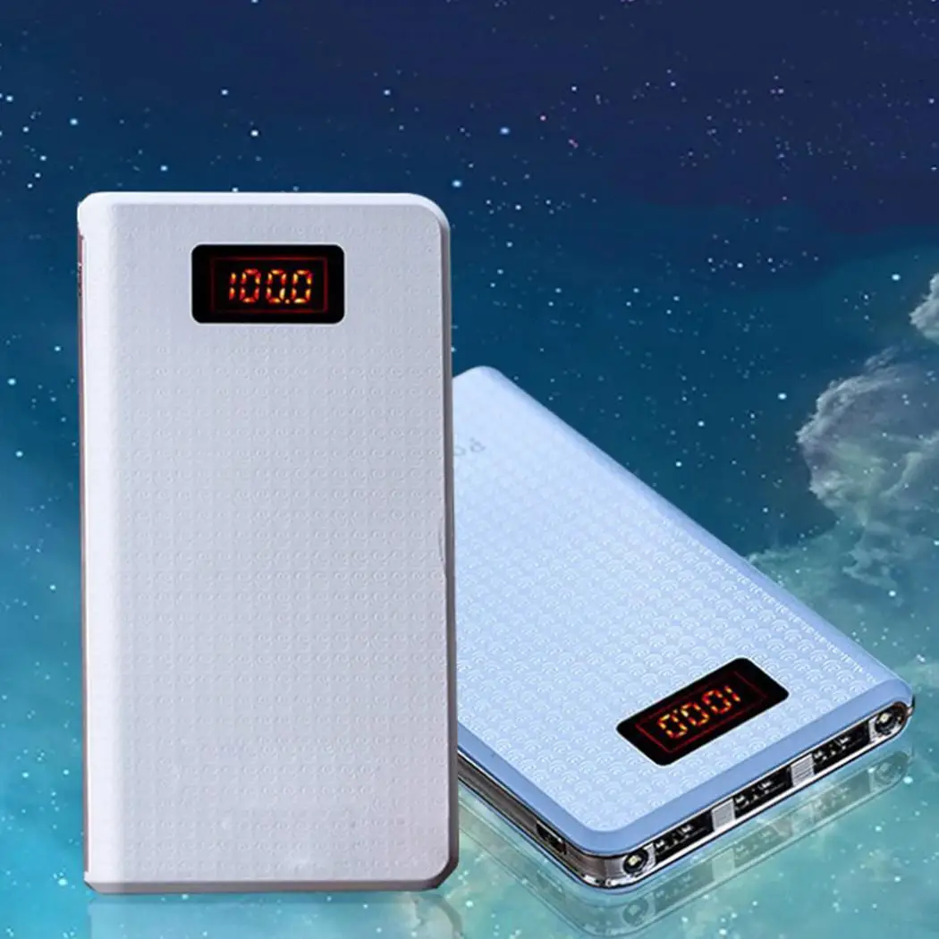 Внешний аккумулятор 20000 мАч для Xiaomi iPhone samsung портативный внешний аккумулятор мобильный телефон светодиодная подсветка для зарядного устройства 3USB