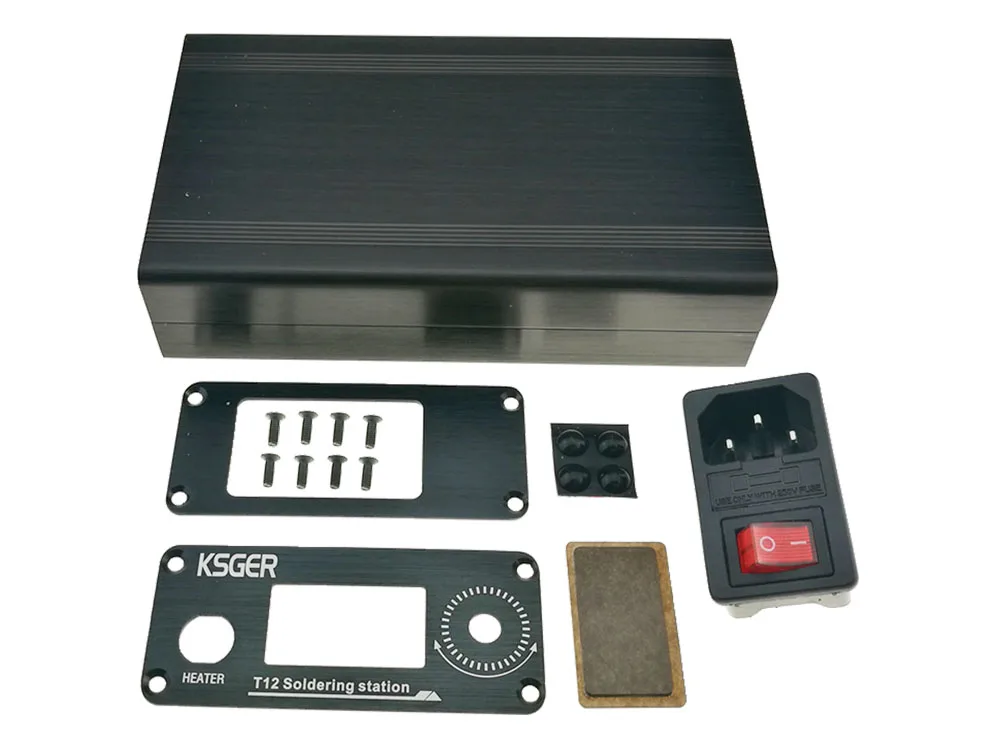 KSGER T12 Aluminum Alloy Case STM32 OLED Soldering Iron Station DIY Electronic Tips Controller Welding Tools V2.1S V2.0 V3.0 KSGER T12     STM32 OLED   DIY   