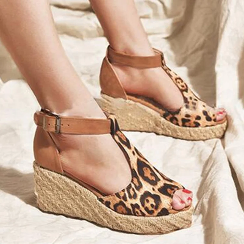 

Gladiator Sandals Platform Women Wedge Shoes Summer High Heels Creepers Trifle High Hemp Rope Flip Flops Casual Shoes Size 34-43