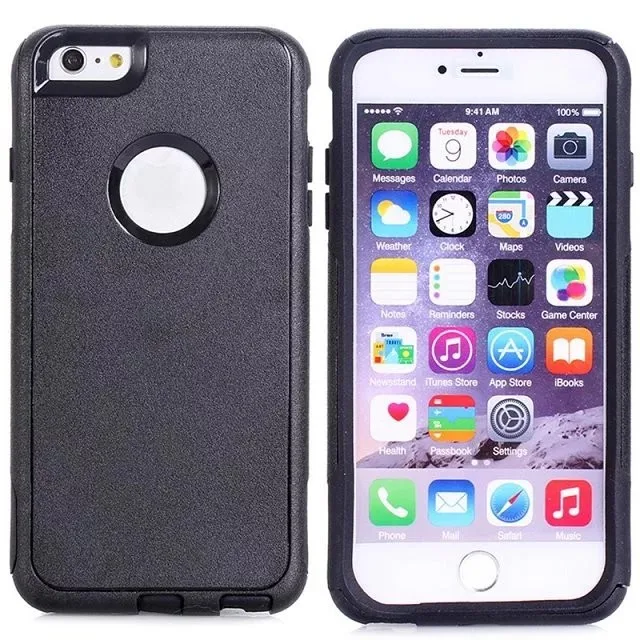 DHL жесткий пластиковый чехол для iphone 6 plus 6s plus, пластик+ ТПУ 2 в 1 чехол для iphone 6 plus 6s plus 100 шт./партия