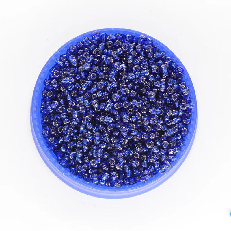 

Super Small 2mm Czech Glass Seed Spacer Beads 1000pcs/lot Navy Blue Colors Austria Crystal Round Hole Bead for DIY Jewelry Made