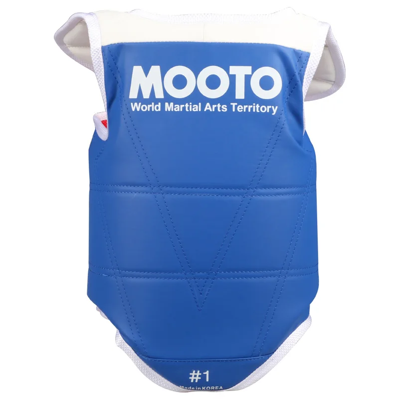 Mooto Traditional Taekwondo chest guard kids men women red blue Karate