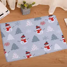 Коврик для дома ванная комната впитываемость воды нескользящий маленький ковер Рождественский лось Снеговик Санта-Клаус шаблон коврик рождественские декорации для дома H