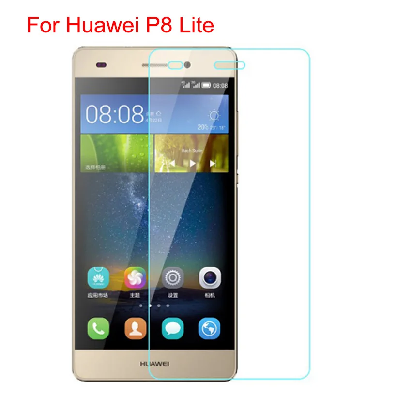 

Free Shipping 9H Tempered Glass For Huawei P8 Lite ALE-L21 5.0inch 2015 2016 Screen Protector Protective Film For Huawei P8Lite