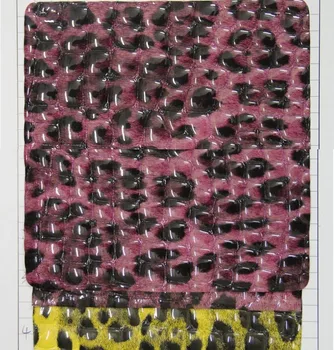 

30 yards New luggage bags leather leopard crystal stones grain synthetic PU leather shiny leather fabric wholesale free shipping