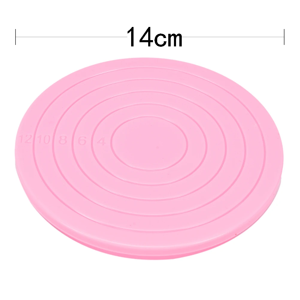 

Plastic Anti-Slip Cake Turntable Platform Rotating Cake Decor Turntables Base Sugar Revolving Stand Platform Kitchen Baking Tool