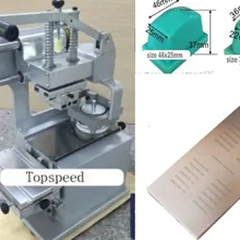 Ручная печатная машина 1 цвет+ 2 резиновые прокладки+ одна пластина клише