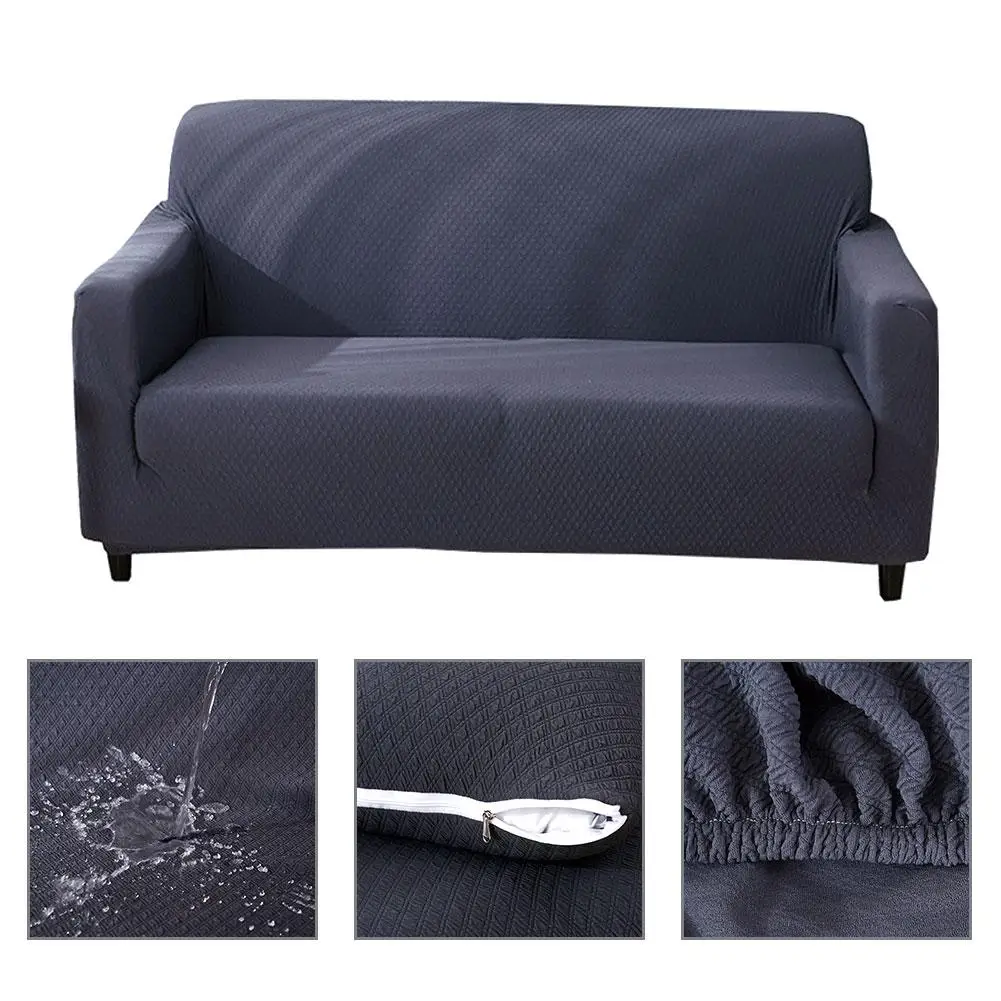 

New Universal Elastic All-inclusive Waterproof Sofa Cover Thickened Non-slip Anti-scratch Solid Sofa Cover Cushion Sofa Towel