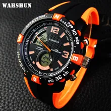 Nouvelle Marque WAHSHUN Montre Hommes Sport Militaire Montres Mode Silicone Étanche LED Numérique Montre Pour Hommes Horloge numérique-montre