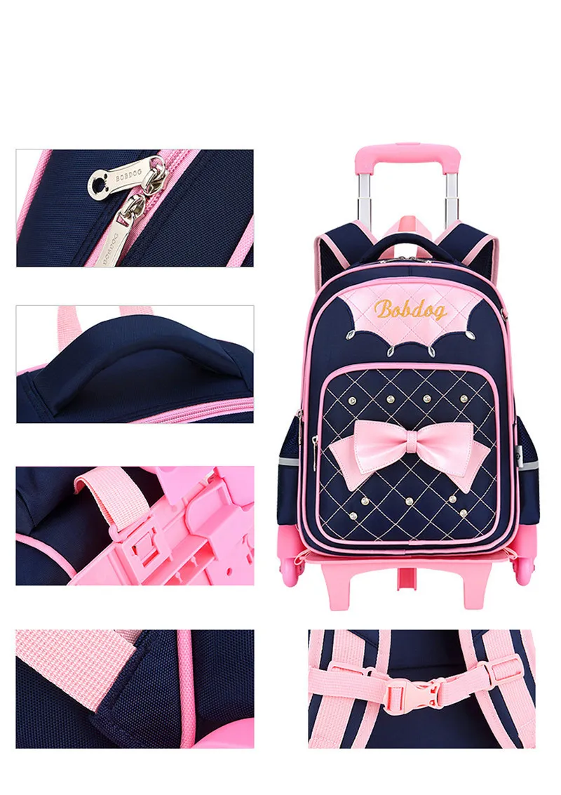 Sacos de Livro Mochila Removível Crianças Escola
