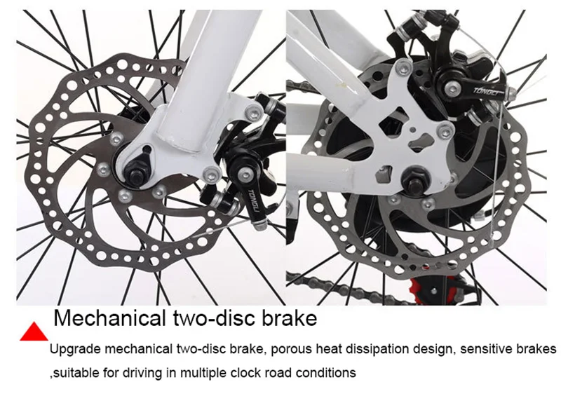 Студенческий взрослый велосипед 24 скорости два дисковых тормоза амортизатор 26 дюймов горный велосипед