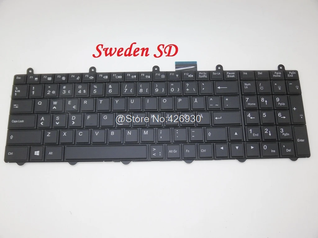 Клавиатура с подсветкой для CLEVO P151SM-A P170SM-A P177SM-A P370SM1-A P375SMF-A Nordic NE Корея KR SP из Испании Швеция SD 6-43-P1771-A10-K