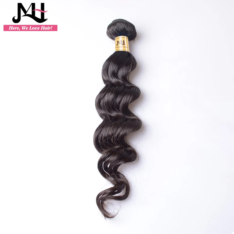 JVH перуанский свободная волна Инструменты для завивки волос Пряди человеческих волос для наращивания цельнокроеное платье натуральный Цвет 1"-28" Волосы remy связки(bundle