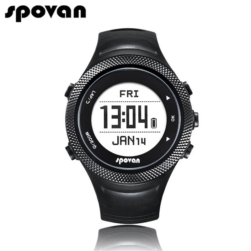 Спортивные часы Spovan с GPS Bluetooth 4 0 нагрудный ремешок + Водонепроницаемый пульсометр