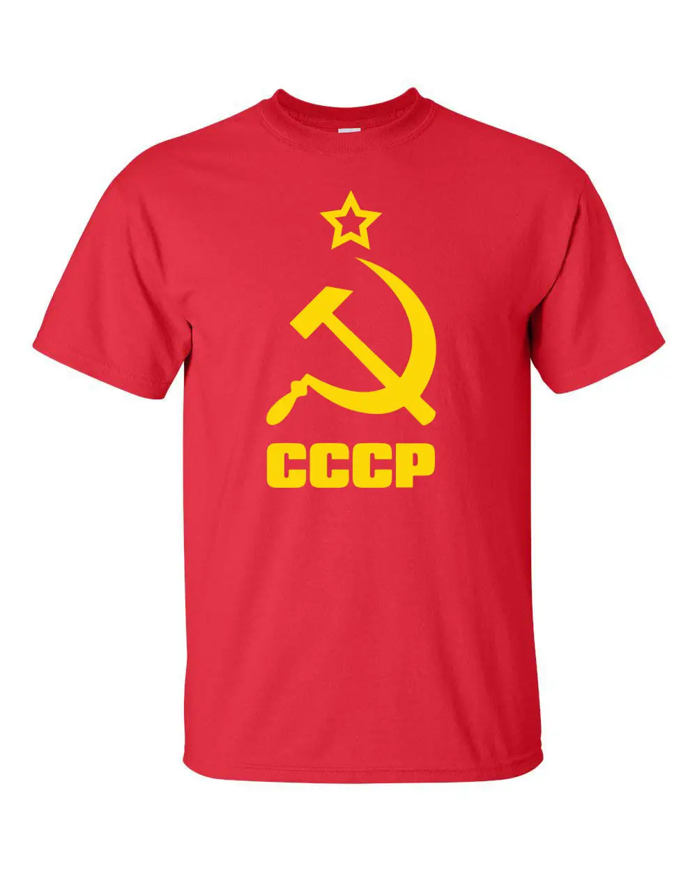 CCCP USSR HAMMER & SICKLE FLAG KGB Soviet Union Russia Men's Tee Shirt ...