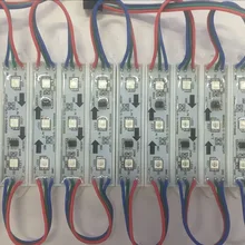 20 штук/Коллона DC12V WS2811 умный светодиодный RGB полноцветный светодиодный пиксельный модульный, IP68, 0,72 Вт;