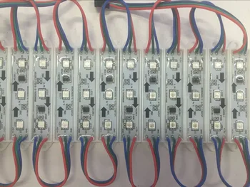 

20pcs/string DC12V WS2811 smart LED RGB full color pixel module,IP68,0.72W;