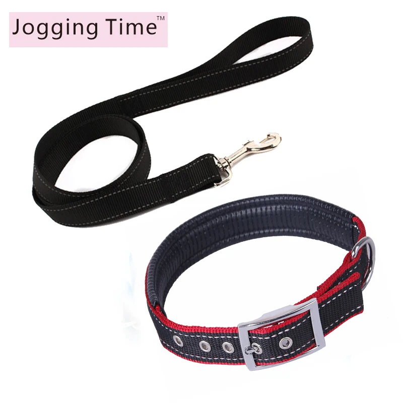 Светоотражающие Dog Collar поводок набор мягкая Регулируемая Pet Кот прочный ошейники для маленьких средних собак основные воротник и поводки