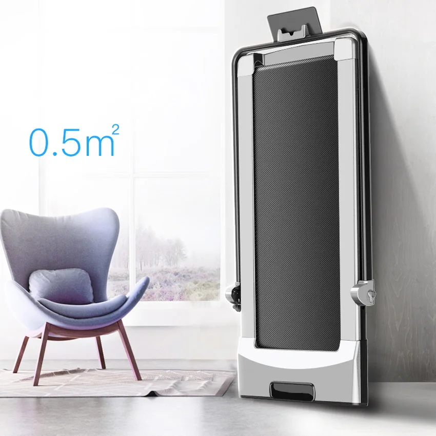 Foldable Electric Treadmill With Mini Handrail Electric Running Training Fitness Treadmill Intelligent Body Sensing Home Fitness