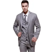 Лидер продаж индивидуальный заказ бальные платья Для мужчин и мальчиков на двух пуговицах и жениха Для Мужчин's костюм Блейзер Куртка жилет под смокинг Брюки(куртка+ штаны+ жилет