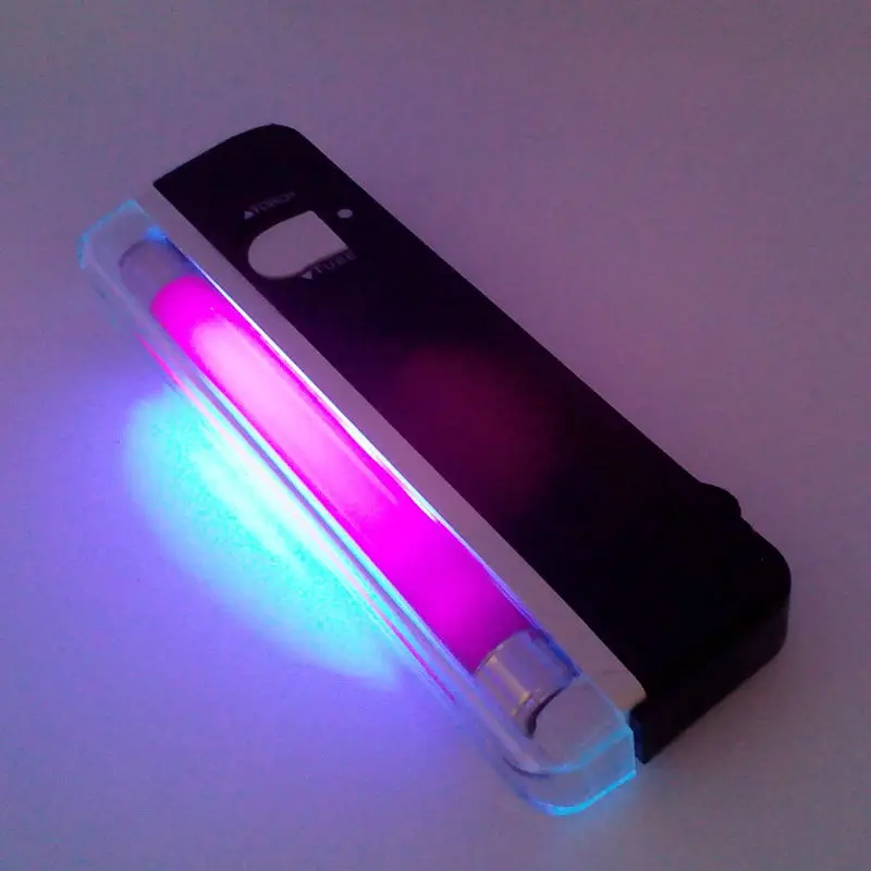 Money detector with torch Portable UV Ultra Violet LED Light Lamp ID Card banknote bill Currency Money detector Gold Line 7
