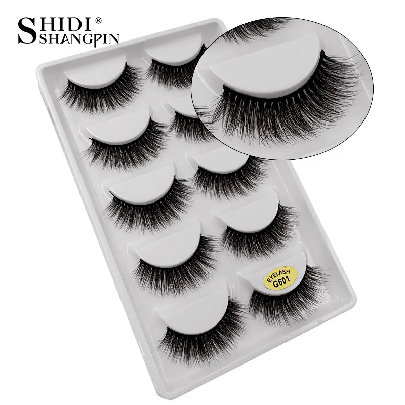 Mink eyelashes 5pairs handmade false eyelashes natural long eye lashes 3d mink lashes for makeups cilio lash maquiagem faux cils Mink eyelashes 5pairs handmade false eyelashes natural long eye lashes 3d mink lashes for makeups cilio lash maquiagem faux cils