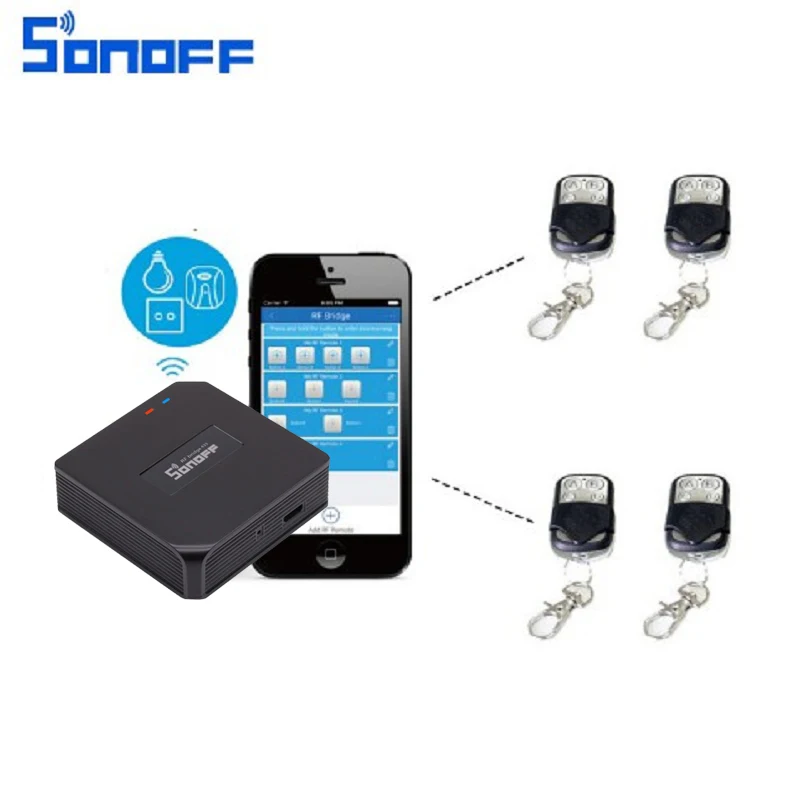 Sonoff RF Brigde умный пульт дистанционного управления Замена беспроводной