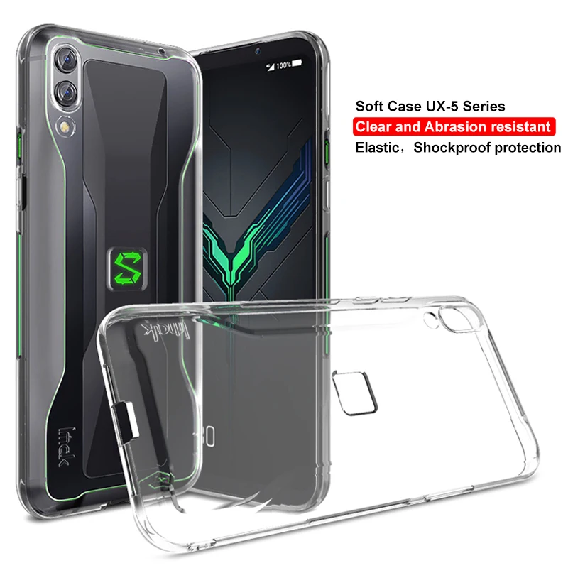 

Imak Transparent TPU Case For Black Shark 2 Soft Silicone Case For BlackShark 2 Back Cover 1.3mm Thickness Protection