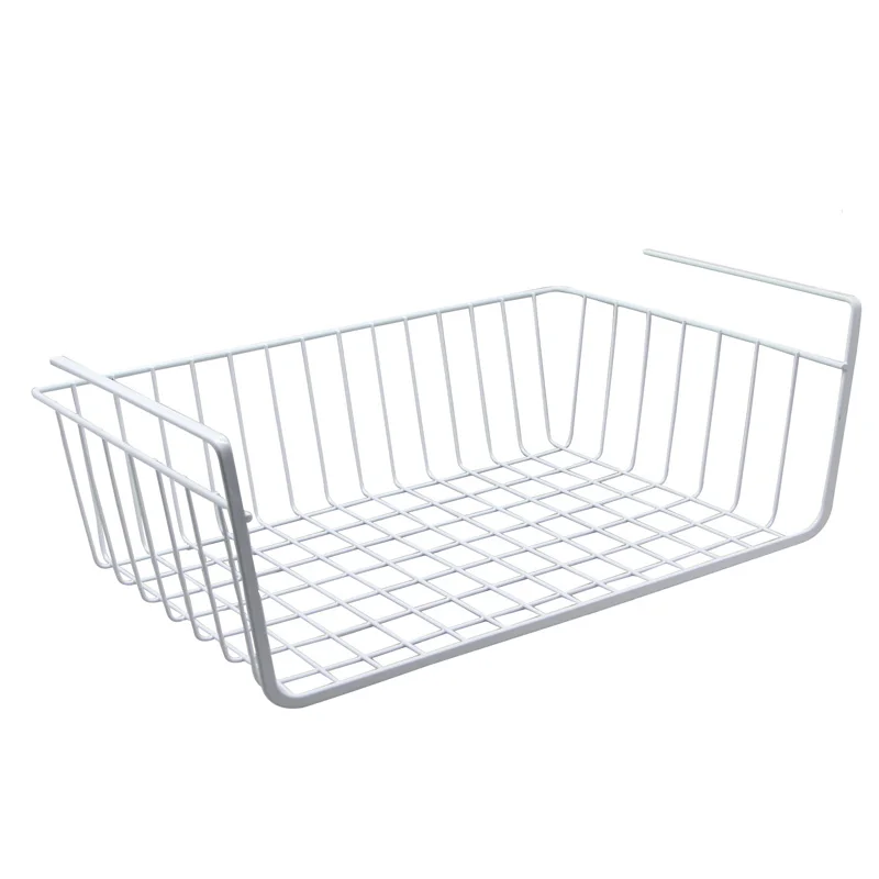 

YONTREE 1 pc Storage Rack Basket Shelf Kitchen Bathroom Shelves Iron Hook Hang Organizer Storage Dish Racks