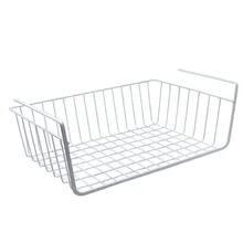 YONTREE 1 pc Storage Rack Basket Shelf Kitchen Bathroom Shelves Iron Hook Hang Organizer Storage Dish Racks