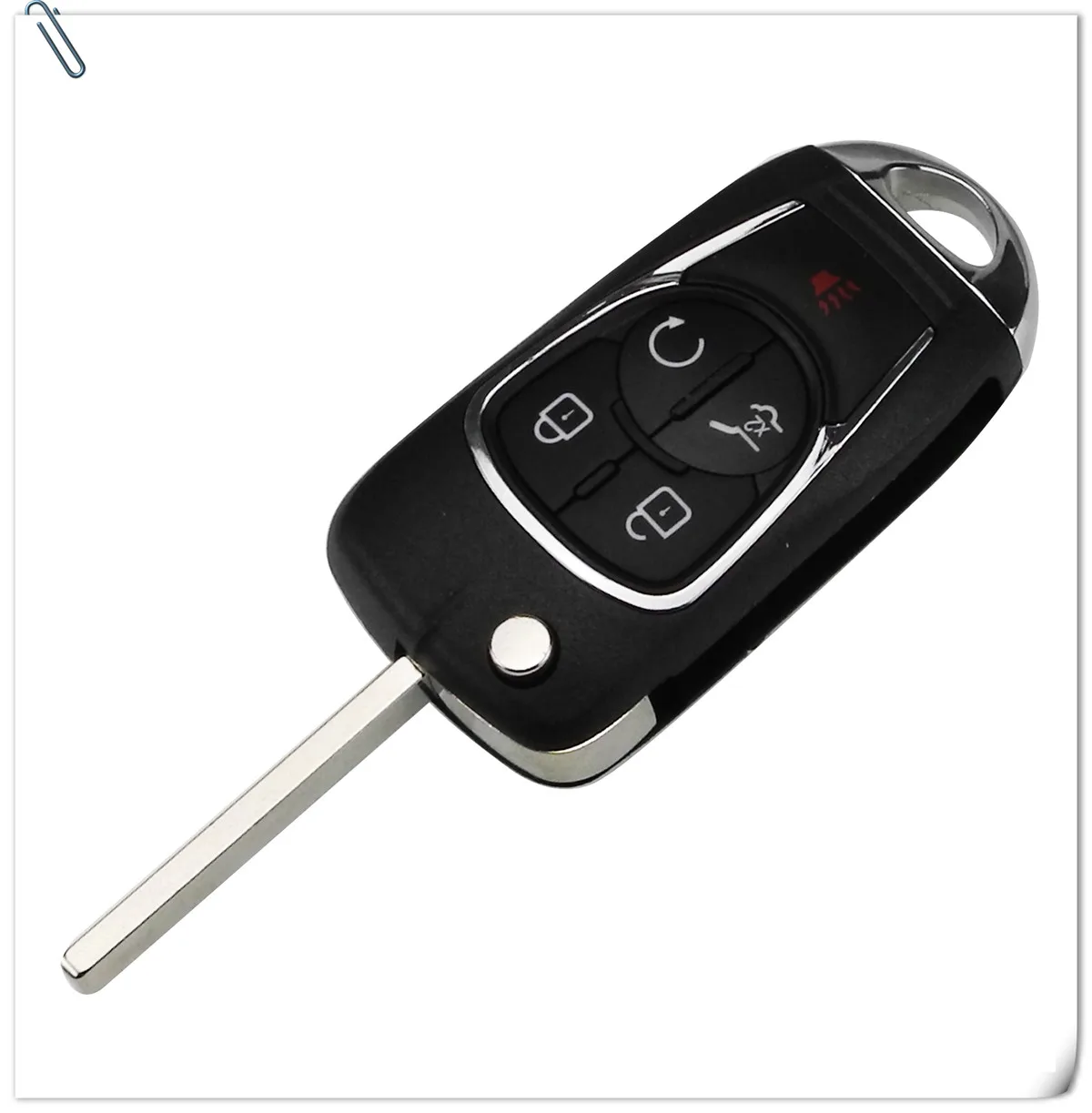 Jingyuqin 10 шт. модифицированный флип-ключ для Chevrolet Cruze Buick Vauxhall, Opel Insignia Astra J Zafira C Mokka Flip