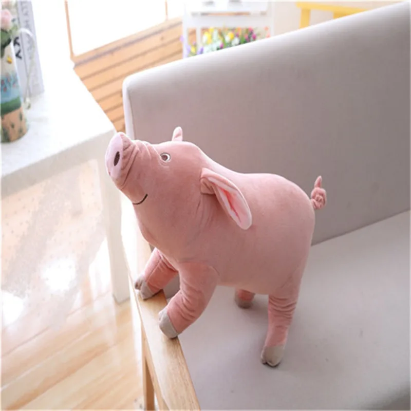 MIAOOWA 1PC 24CM Simulation Cute Pink Cotton Pig Plush Toy High Quality Soft Down Cotton New Cartoon Birthday Gifts For Kids