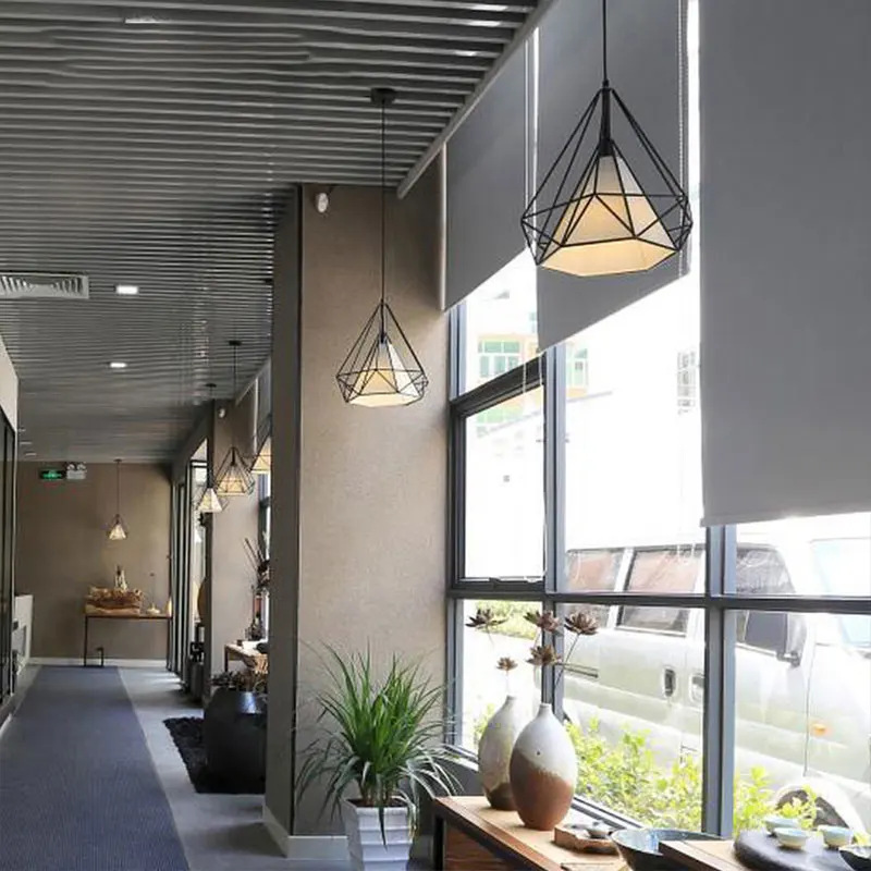 

2019 Pendant Lamp Metal Hanging Lamp Iron Pendant Light Romantic Minimalist Pendant Light for Retro Drop Shipping