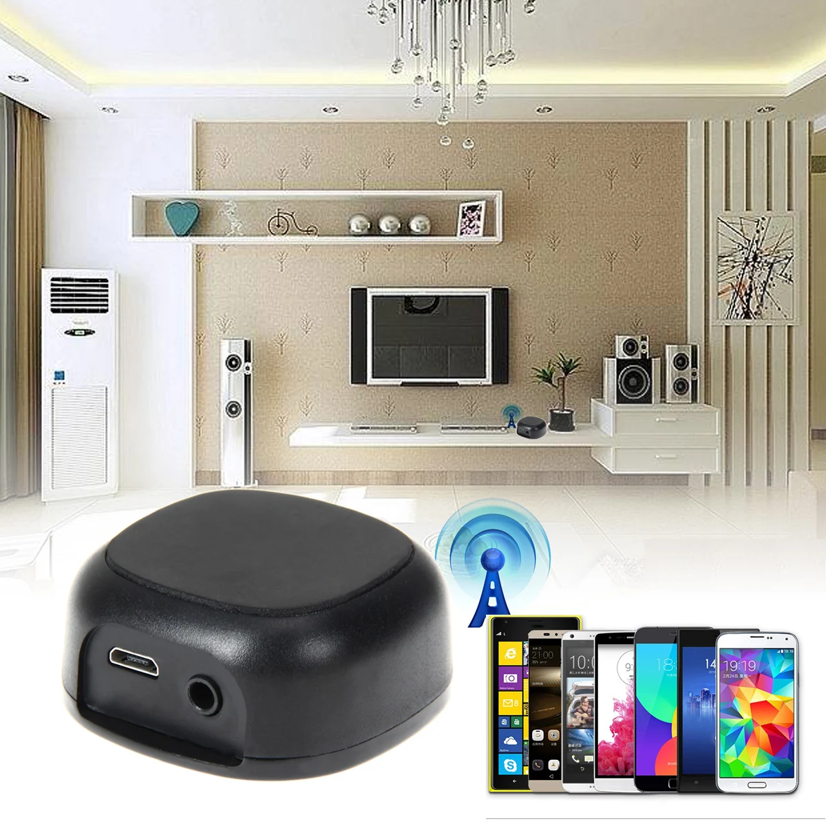 Brand New Wireless Bluetooth Receiver A2DP 3.5mm Stereo Audio Music Dongle Bluetooth Audio Receiver Adapter High Quality