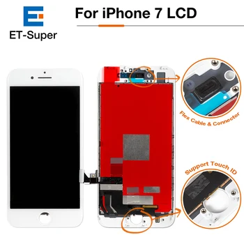

Pantalla For iPhone 7 LCD+Touch Screen 3D Force Touch Digitizer Assembly 100% Tested No Dead Pixel + Tempered Glass+ Tools