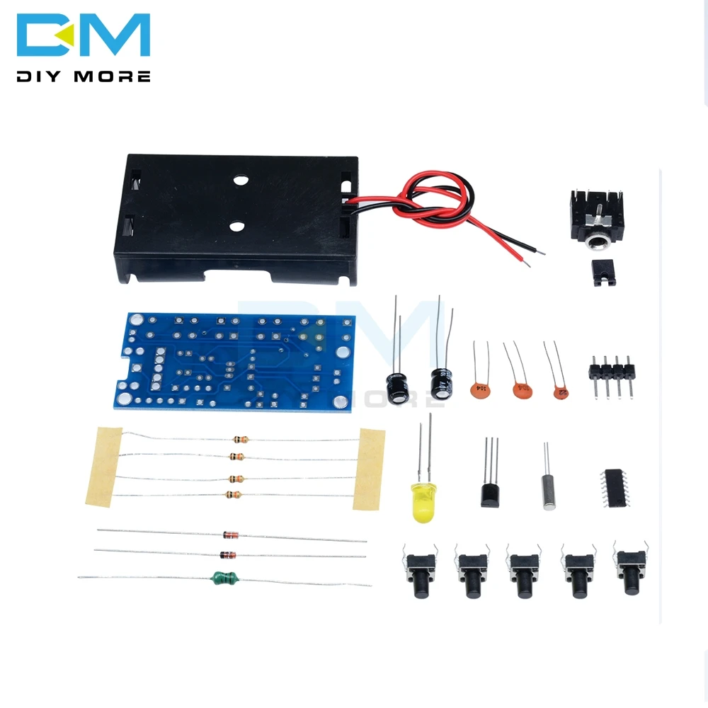 108 MHz 9V DC uscita audio 0,7W KIT ricevitore sintonizzatore radio FM 87