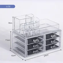 Органайзер для макияжа Прозрачный Акриловый Косметический Настольный органайзер для косметики чехол для хранения ящик вставка шкатулка держатель
