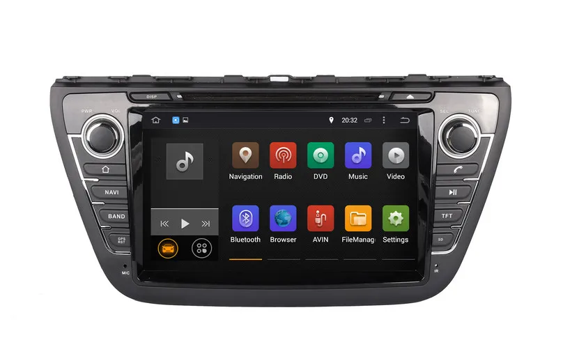 Flash Deal Android 8.0 Car DVD Player for Suzuki SX4 S Cross 2014 2015 2016 with GPS Navigation Radio BT SD USB WIFI Stereo 8Core 4G+32G 1