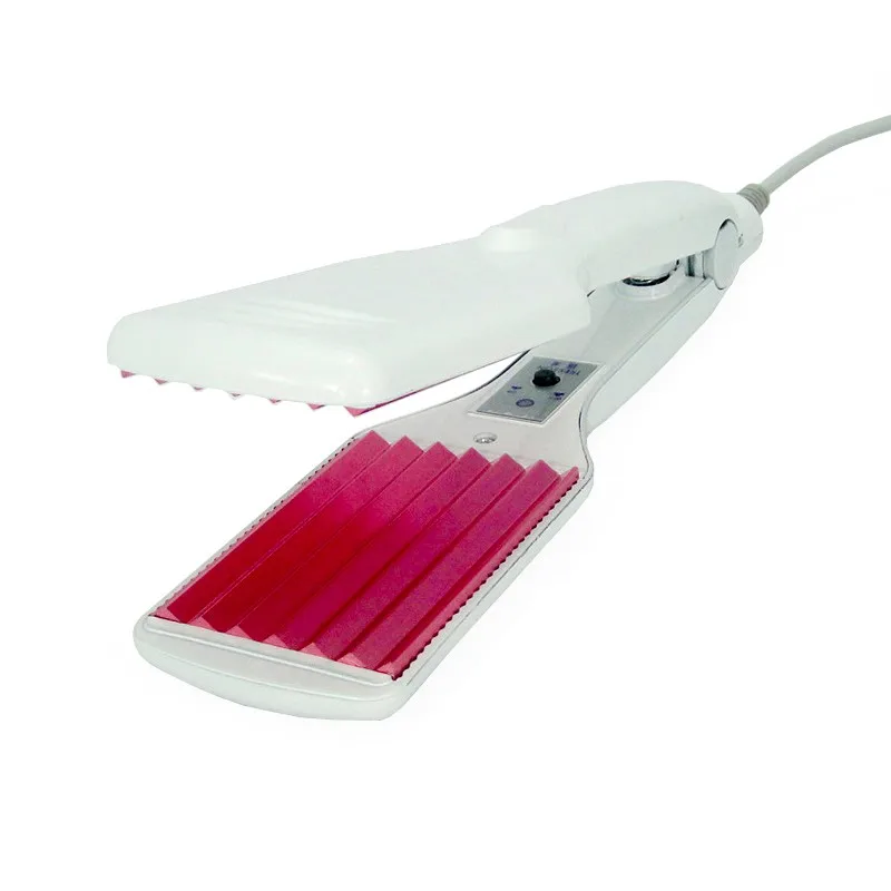 Hair Corrugated Irons Professional Electric Straightening Irons Wave Corrugation Flat Iron Styling Tools2