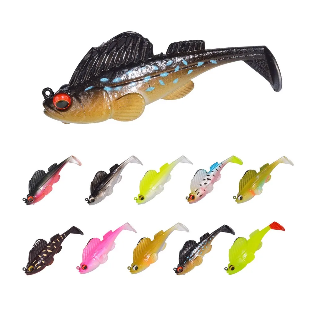 

Swim Shad 75mm 13g Fishing Lure with Lead Rigged Soft Lure Softbaits Lure Sea Trout SwimBait for Bass Baitfish Lead silicone