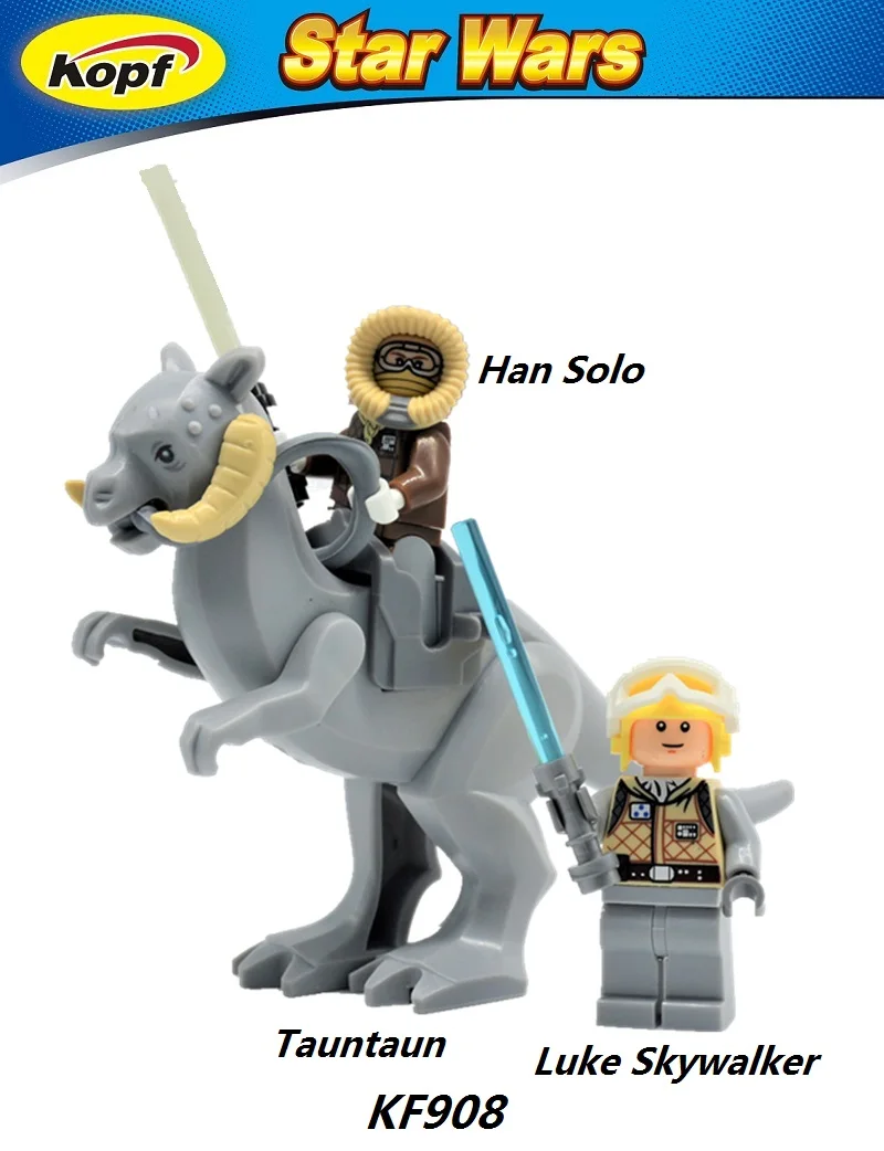 

KF908 Tauntaun Han Solo Luke Skywalker Space Wars Building Blocks Model Bricks Actoin Toys for children Gift PG670